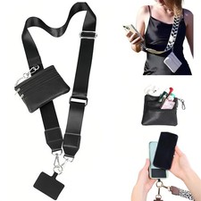 Crossbody Body Phone Holder for Women, New Phone Strap with Zippered Pouch, A...