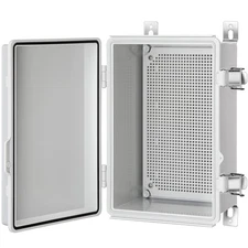 Junction Box, IP67 Waterproof Plastic Enclosure for Electrical Project, Hinge...