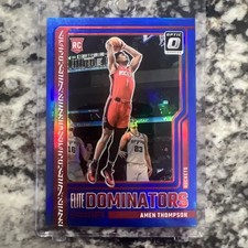 2023-24 Donruss Optic Elite Dominators Blue #15 Amen Thompson RC ROOKIE /49