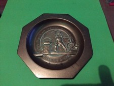 J K Smit & Sons Solid Brass Ashtray - Super Materiam Ignis Triumpans Est 1888