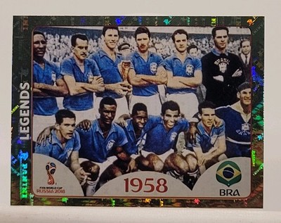 PELE Panini FIFA WORLD CUP RUSSIA 2018 Sticker Collection LEGENDS #672 FOIL