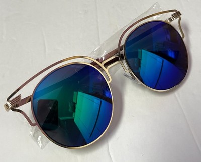 Popular Modern Sunglasses for Women Coating Mirror Fashion UV400 Blue