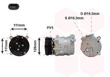 Kompressor, Klimaanlage VAN WEZEL 3700K280