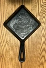 Vtg Griswold Cast Iron #129 Square Egg Skillet. 4.5". Sits Flat. Good Condition!