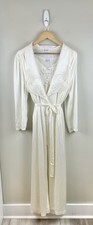 Vanity Fair Vtg Robe And Nightgown Set Lace Peignoir Long Cottage Core Fairy Lg