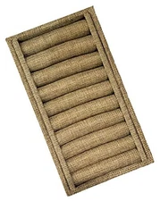 888 Display USA Black Velvet Bangle Bracelet Tray Jewelry Case Burlap 