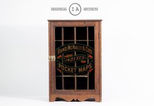Antique Rand McNally & Co Pocket Map Cabinet