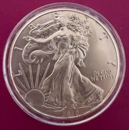 2020 American Eagle - $1 - 1 OZ. Silver Coin - .999 Fine Silver - Capsuled - 4