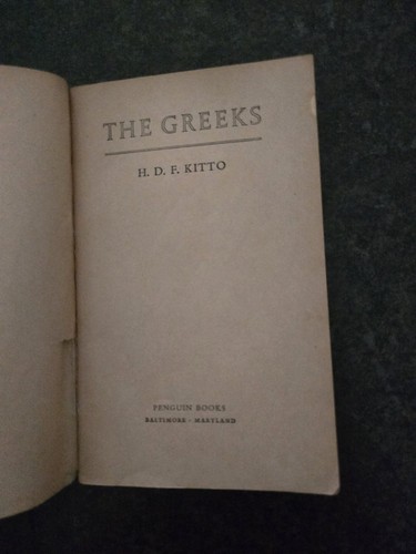 The Greeks H. D. F. Kitto, 1959, Gd Paperback, A Pelican Book - Picture 8 of 12