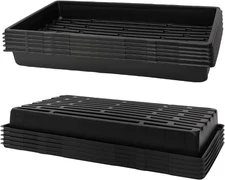 10 Pack 1020 Trays, Extra Thick Heavy Duty Seed Starting Trays - No Holes, No Le
