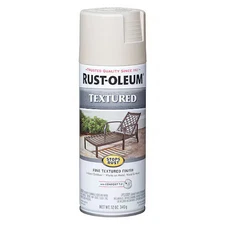 Rust-Oleum 7225830 Textured Spray Paint, White, Textured, Solvent, 12 Oz
