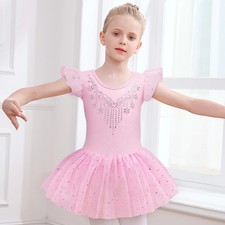 Dance Leotards for Ballet Dress Shiny Gymnastics Bodysuit Ballet Wear Costume