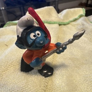 Vintage Snorkeling Smurf Figure