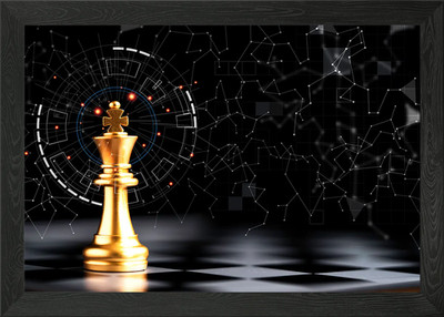 Schach gerahmtes Wandbild Poster Leinwanddruck Bild