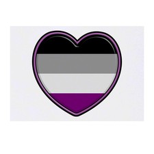 'Asexual Pride Heart' Temporary Tattoos / Transfers TO00043756 