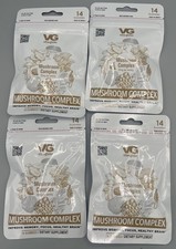 4 Pk Mushroom Complex Gummies Vita Globe 14ct Focus Memory Brain Health EX 2/28