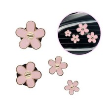 Flowers Car Accessories,4pcs Pink Daisy Air Vent Clips Car Air Freshener,4