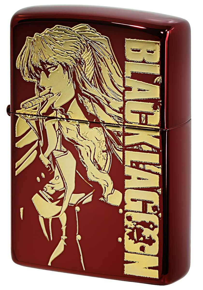 BLACK LAGOON ZIPPOセット Zippo BLACK LAGOON BalalaikaHotel Oil Lighter Red Gold Etching