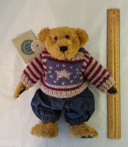 BOYDS BEAR JB Bean Series EDDIE BEANBERGER 1995-99 NOMINADO AL PREMIO TOBY con etiquetas - Imagen 7 de 9