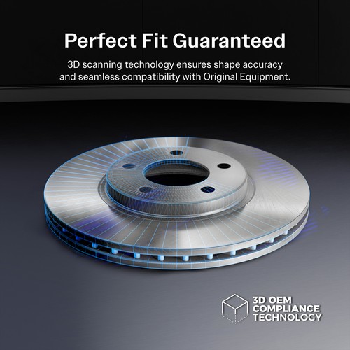For Cadillac CTS STS Front Rear Disc Brake Rotors And Ceramic Pads Kit - Picture 5 of 8
