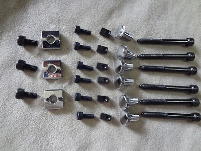 FLOYD ROSE 30 Piece Restoration Lock Nut Block Clamp & Screw Set w/ inserts Chro