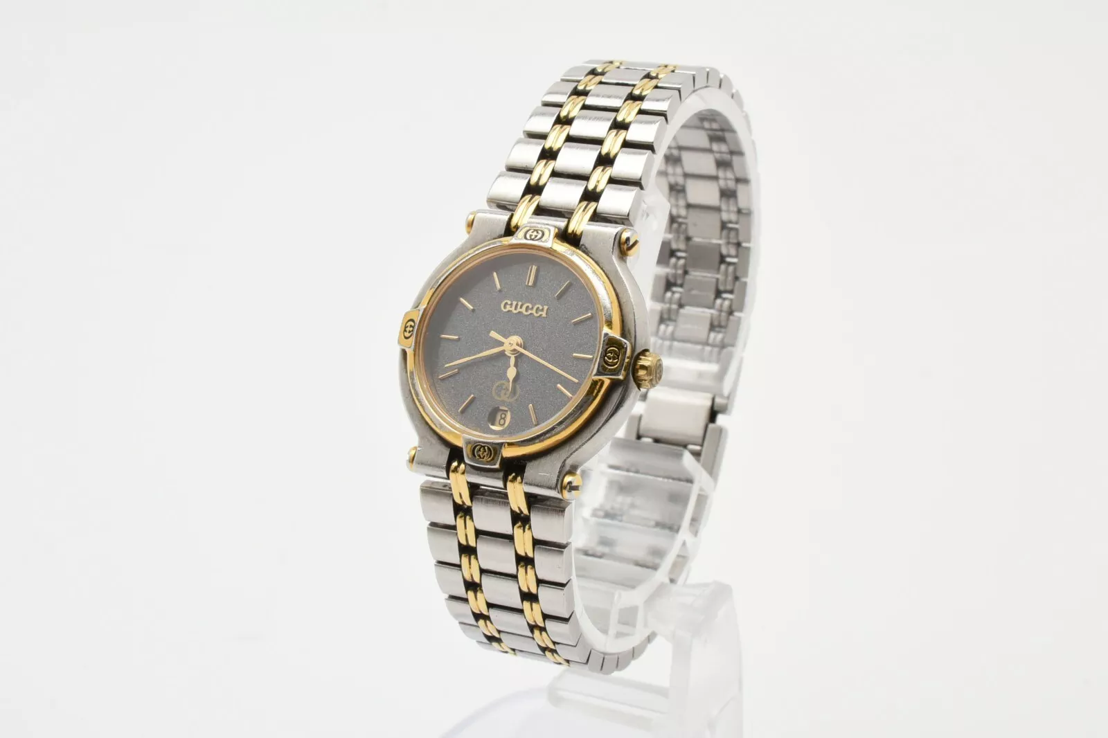 [Presque comme neuve] Montre à quartz pour femme GUCCI 9000L cadran noir du JAPON
