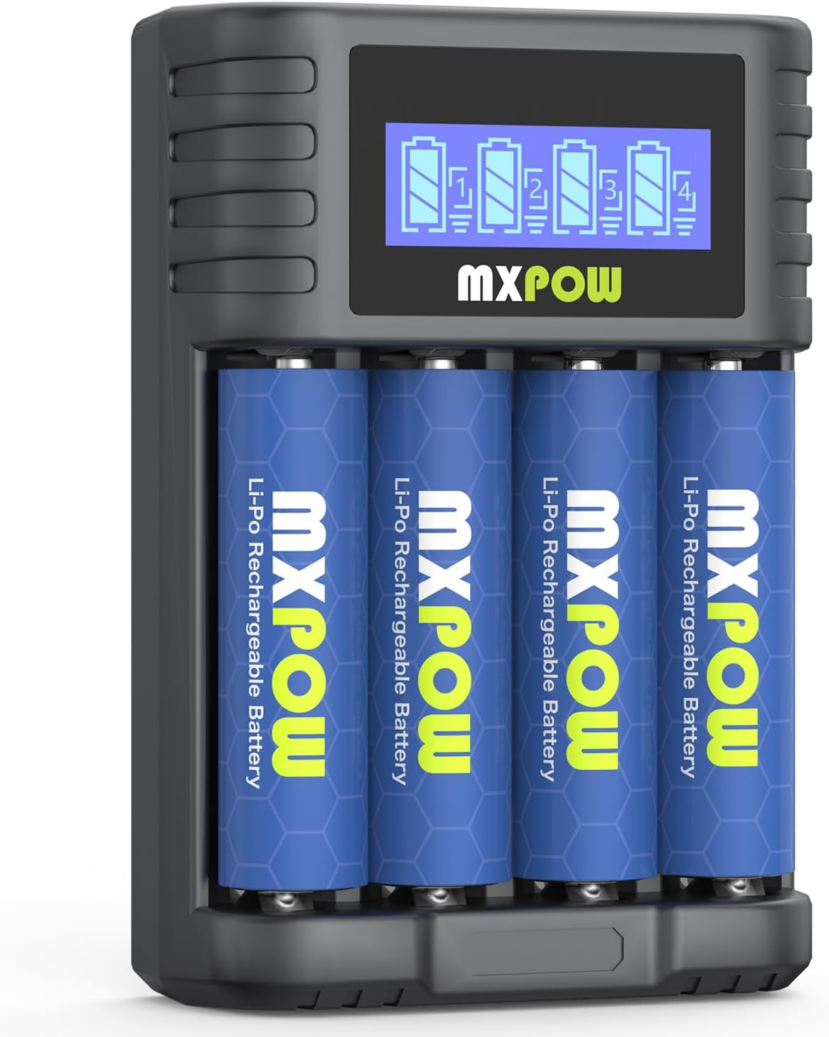 High-Capacity 3400mWh AA Rechargeable Batteries 1.5V Long-Lasting Power