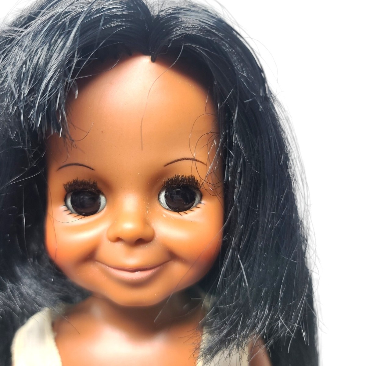 邦楽 VELVET DoLL Vintage 1970's Ideal Rare AA African American Velvet Doll Works | eBay