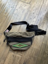 GUESS Made in USA Waist Bag Corduroy Olive Army Green Fanny Pack Bag Vintage