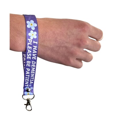 I have Dementia Please be patient Schlüsselanhänger Schlüsselring Kofferanhänger Zipper Pull Bag