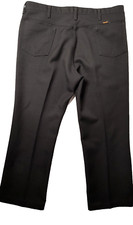 Vintage Wrangler Slacks Black Pants Talon Zipper Men's Made in the U.S.A y2k