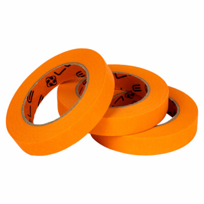 Liquid Elements 3x Klebeband Abdeckband Polierband 19mm x 50m Masking Tape Box 