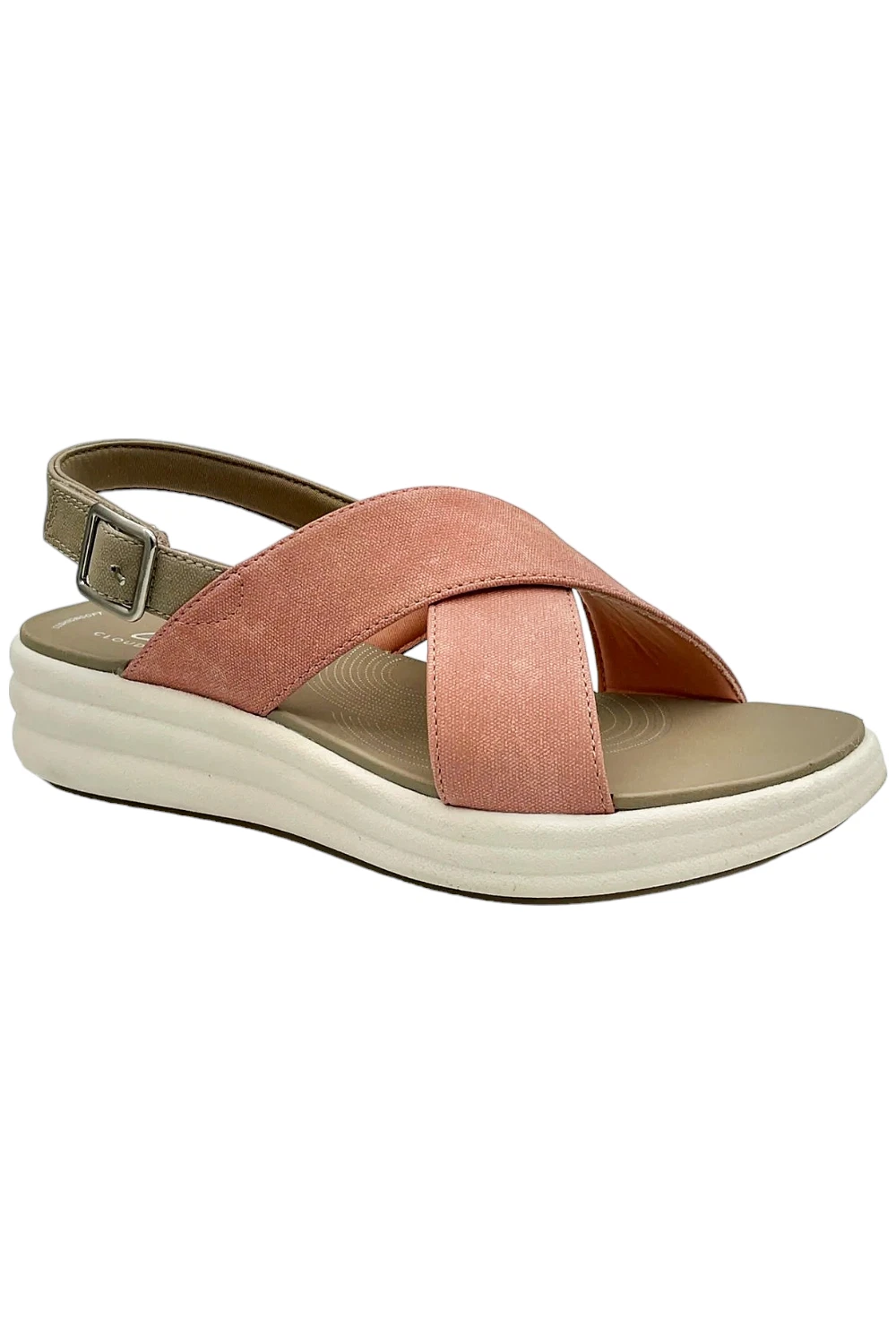 Clarks Cloudsteppers Backstrap Sandals Peach