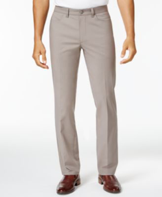 Alfani Mens Luxe Stretch Chio Dark Sand Pants Slacks (M)