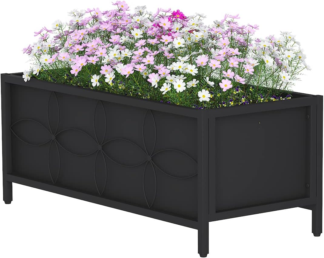 Sturdy Raised Garden Bed with Inner Fabric Liners for Vegetables Flower, Planter