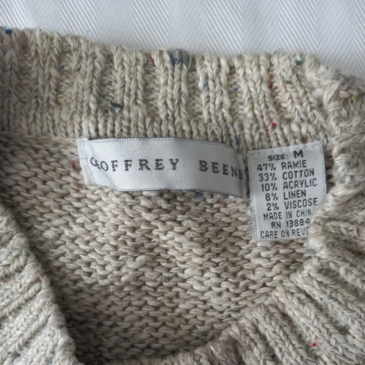 トップス geoffrey beene knit Geoffrey Beene Sweater Mens Large Lambs Wool Pullover Argyle