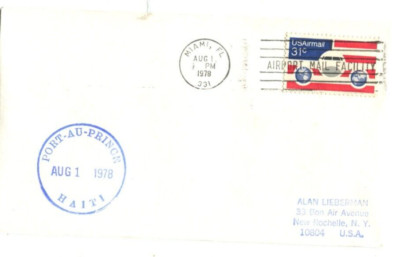 Eastern Airlines First Flight Miami Florida Airport - Port-au-Prince Haiti RARE