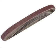 5pk Powerfile Sanding 13mm X 457mm  Fits Power File Sander Belts 40grit