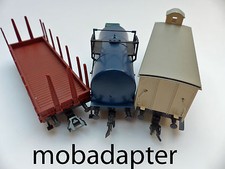 NEM-Adapter mit 7205 Geometrie für Märklin / Trix Güterwagen freie Kupplungswahl