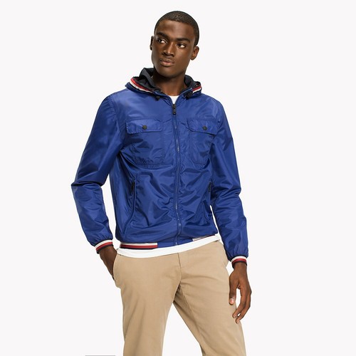 $295 Tommy Hilfiger Men Blue Logo Full 