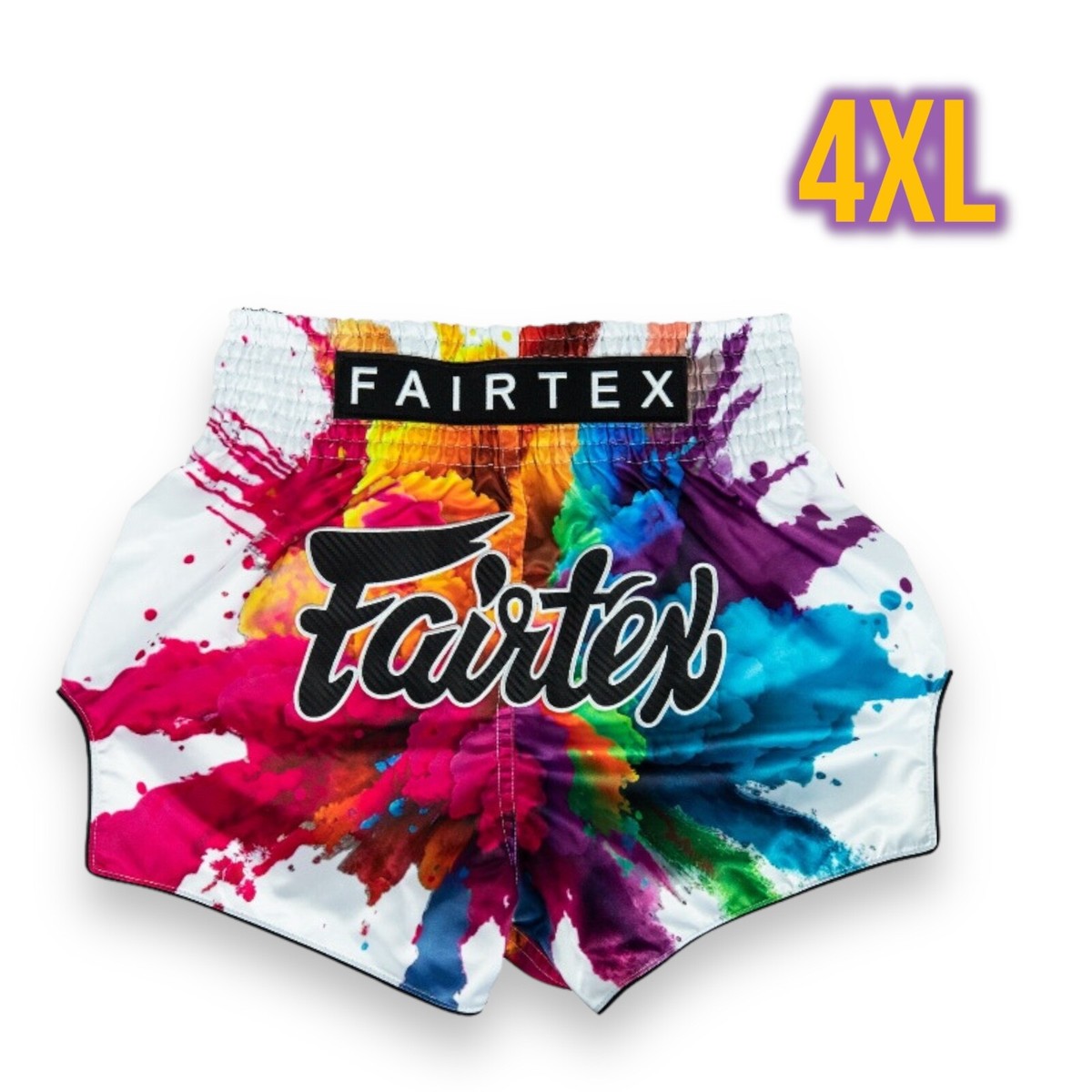 Fairtex Funky Soul Shorts Muay Thai Kick Boxing MMA White BS1939