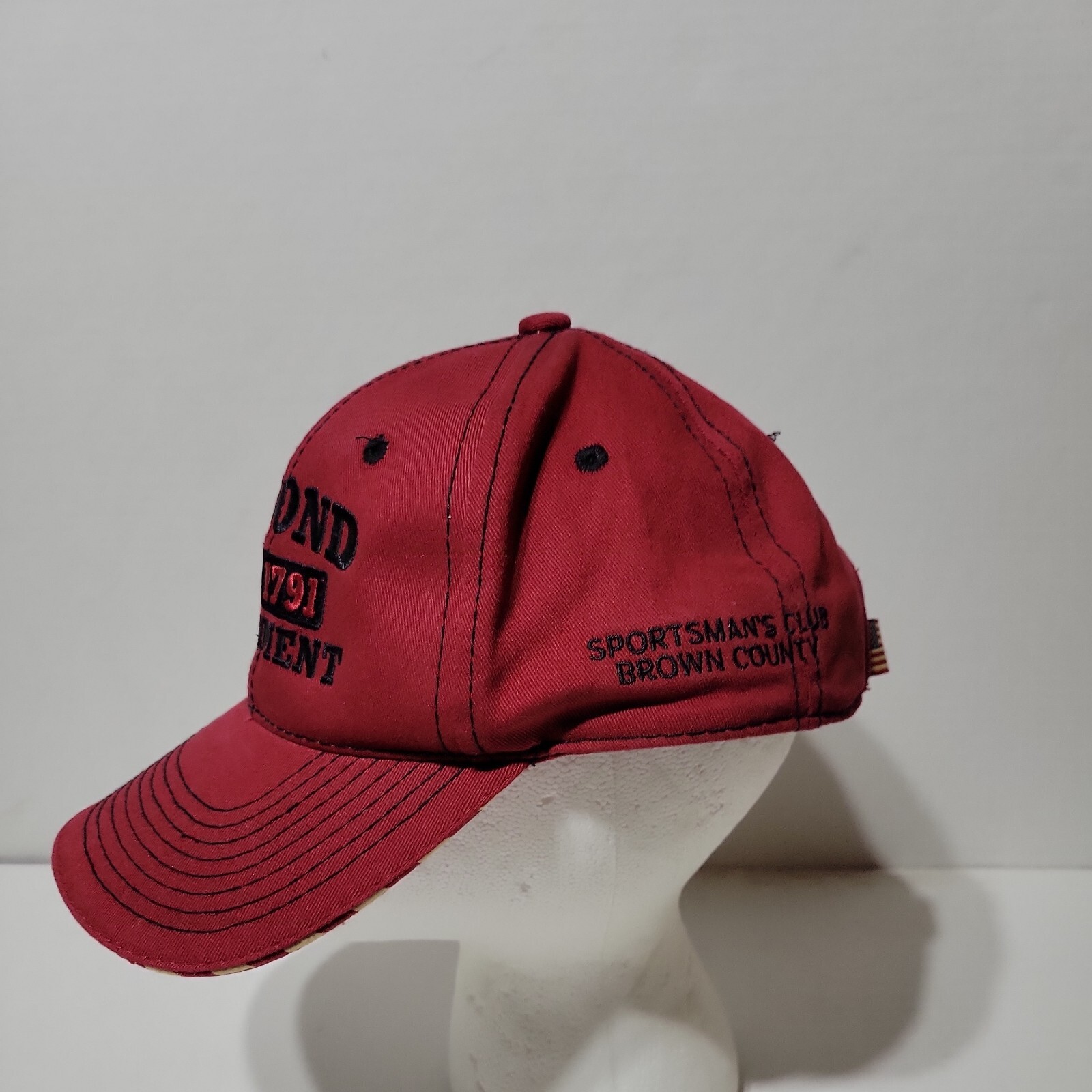 2nd Amendment 1791 Hat Red flags Baseball Ball Ca… - image 2