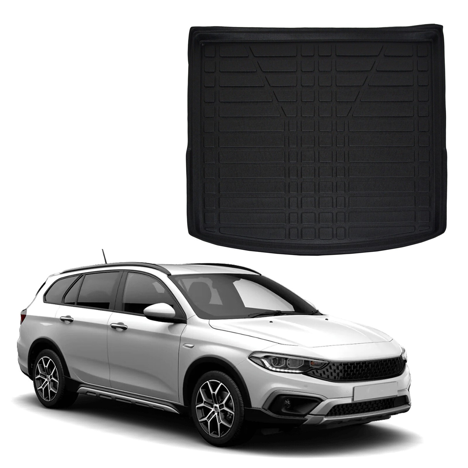 Tapis de coffre Fiat Tipo Cross 2022 bac de protection imperméable antidérapant