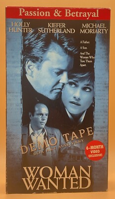 Woman Wanted VHS 1999 Kiefer Sutherland **PROMO SCREENER** **Buy 2 Get 1 Free**