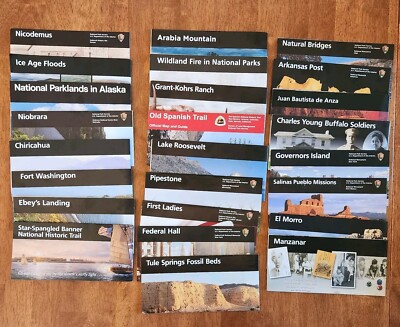Unigrid National Park Service Unigrid Brochures Maps Lot of 25 | eBay
