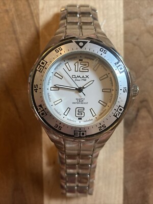 Men's Omax 5 Bar Water Resistant Quartz & Stainless Steel DBA653