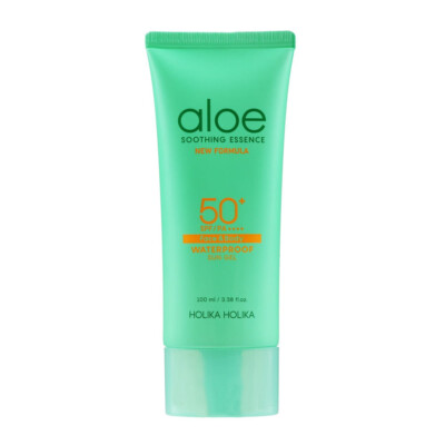 Holika Holika Aloe Waterproof Sun Gel SPF50+ Summer Cream Taning Face
