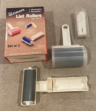 Lint Roller 3 Pack, Washable Lint Roller Reusable with Cover