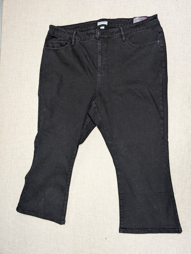 Ava and Viv Womens - High Rise Ankle Bootcut Denim Black Pants - 22W R NWT
