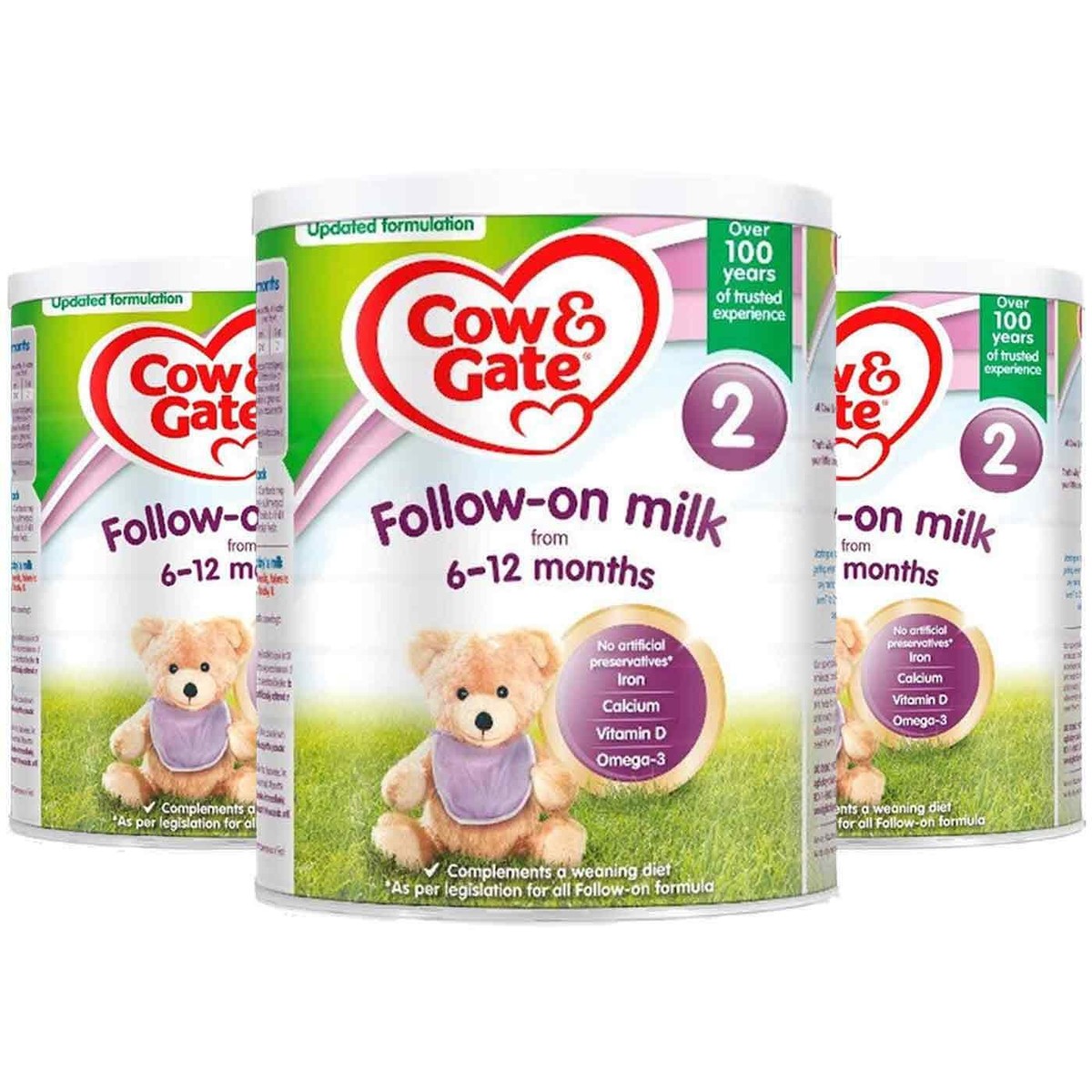 Cow&Gate Stage Follow On Milk 6-12Months Formula Powder Substitute Pack  3x700g